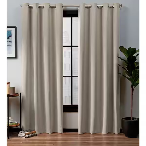 Linen Blackout Curtains for Bedroom