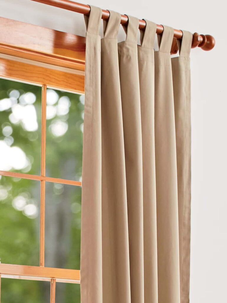 tab top blackout curtains