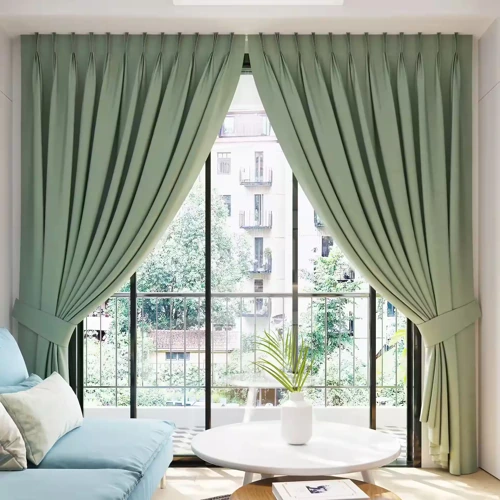 Blackout Curtain - Pinch Pleat - Green